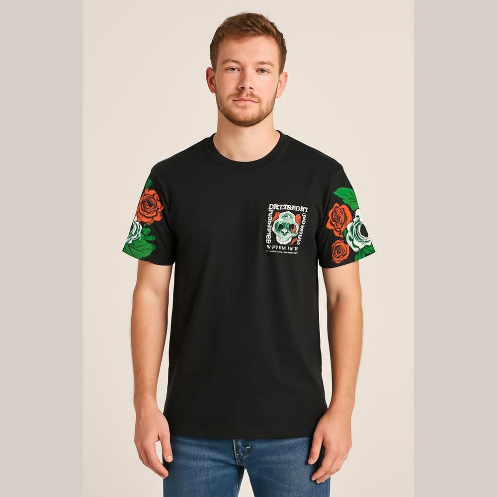 Fresh Laundry Skull Graphic T-Shirt